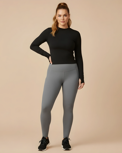 Velvet Hochtaillierte Gepolsterte Kurze Yoga Sculpt Leggings