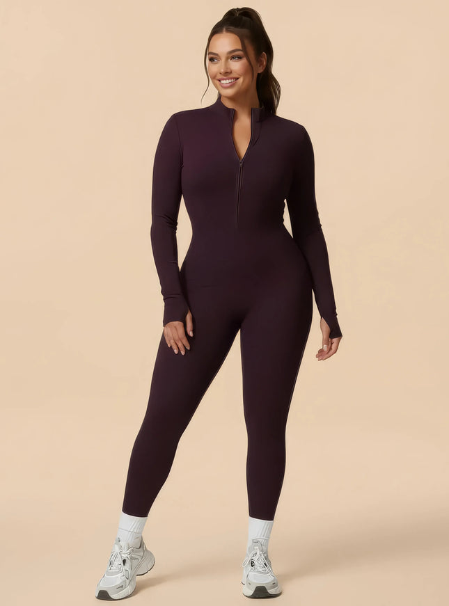 Long-sleeve yoga jumpsuit for women FEMORA