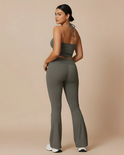 Yoga-Hose mit hoher Taille und Push-up-Effekt, lässige Leggings