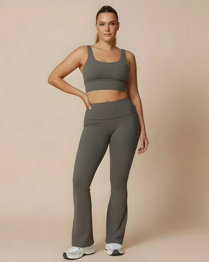 Yoga-Hose mit hoher Taille und Push-up-Effekt, lässige Leggings