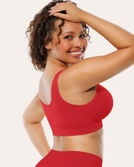 FEMORA nahtloser Komfort-BH für Damen, nahtlos mit Polstern, Push-up-Bustier
