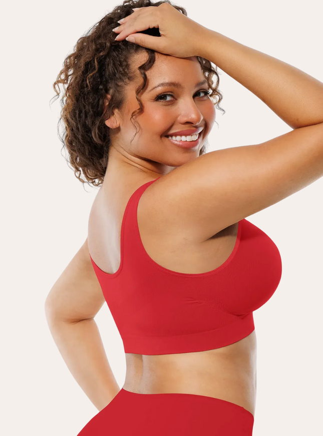 FEMORA nahtloser Komfort-BH für Damen, nahtlos mit Polstern, Push-up-Bustier