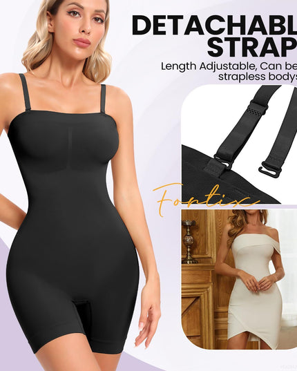 Plus Size Belly Contracting And Hip Lifting Jumpsuit