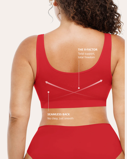 FEMORA nahtloser Komfort-BH für Damen, nahtlos mit Polstern, Push-up-Bustier