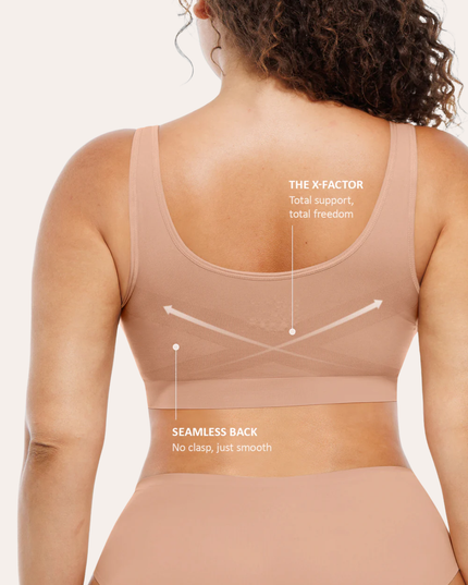 FEMORA nahtloser Komfort-BH für Damen, nahtlos mit Polstern, Push-up-Bustier