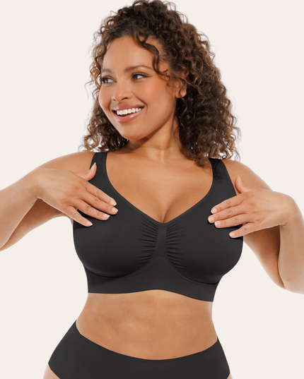 FEMORA nahtloser Komfort-BH für Damen, nahtlos mit Polstern, Push-up-Bustier
