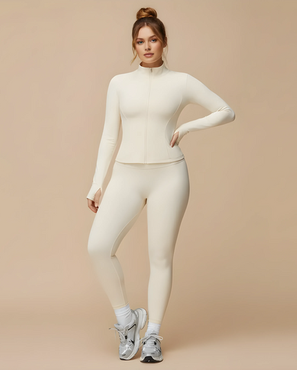 FEMORA FrostGuard™ Set — Zip-Up Windbreaker Jacket with Stand-Up Collar