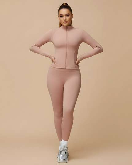 FEMORA FrostGuard™ Set — Zip-Up Windbreaker Jacket with Stand-Up Collar