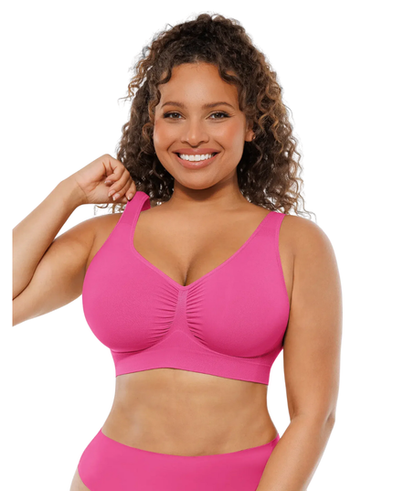 FEMORA nahtloser Komfort-BH für Damen, nahtlos mit Polstern, Push-up-Bustier