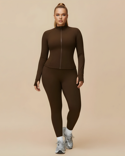 FEMORA FrostGuard™ Set — Zip-Up Windbreaker Jacket with Stand-Up Collar