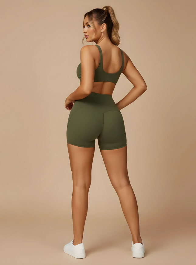 QuickDry Hip Raise Fitness Shorts