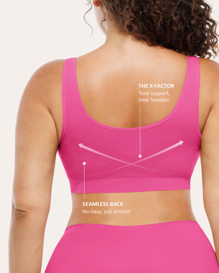 FEMORA nahtloser Komfort-BH für Damen, nahtlos mit Polstern, Push-up-Bustier