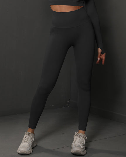 Seamless high-waisted yoga leggings