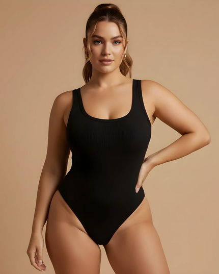 Shaping jumpsuit with straps, casual style