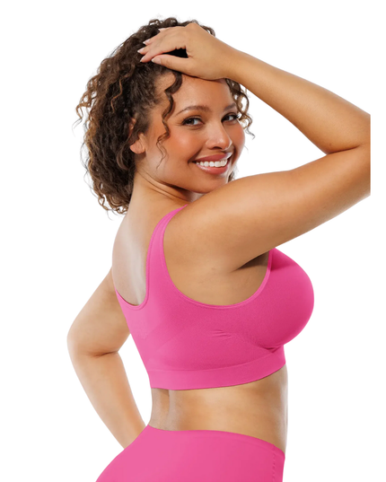 FEMORA nahtloser Komfort-BH für Damen, nahtlos mit Polstern, Push-up-Bustier