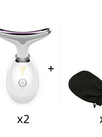 2PC white glove with 1 piece