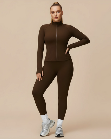 FEMORA FrostGuard™ Set — Zip-Up Windbreaker Jacket with Stand-Up Collar