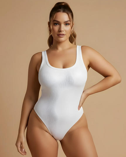 Shaping jumpsuit with straps, casual style