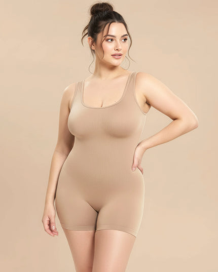 Vêtements de sport gainants intégrés de couleur unie pour femmes