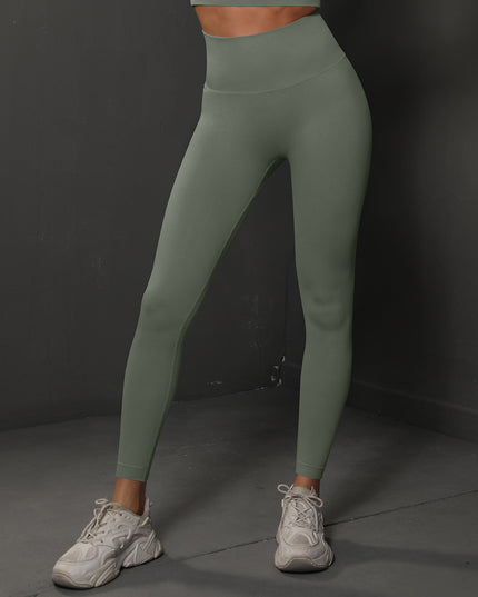 Seamless high-waisted yoga leggings