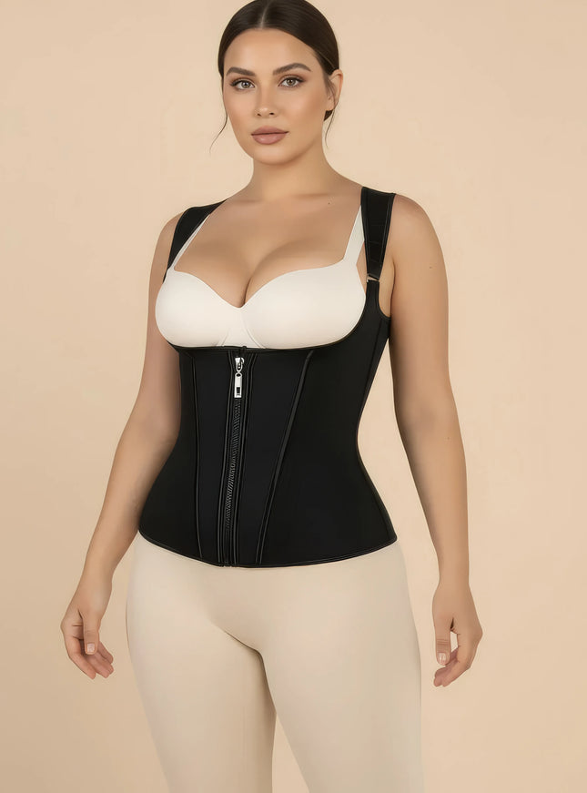 RetroFlex FEMORA slimming corset belt with zipper closure