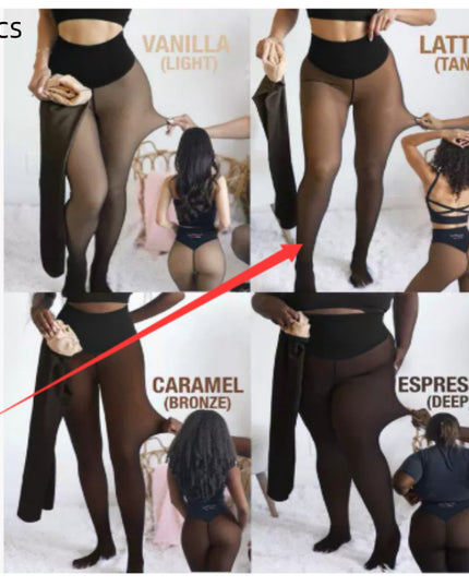 Warm translucent leggings FEMORA