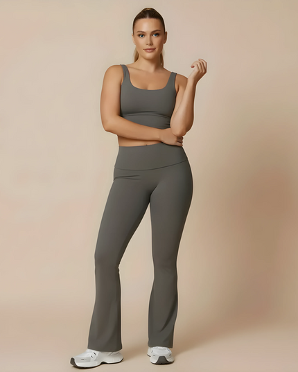 Yoga-Hose mit hoher Taille und Push-up-Effekt, lässige Leggings