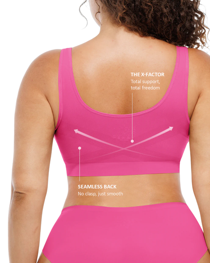 FEMORA nahtloser Komfort-BH für Damen, nahtlos mit Polstern, Push-up-Bustier