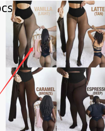 Warm translucent leggings FEMORA