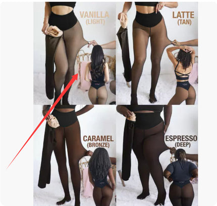 Warm translucent leggings FEMORA