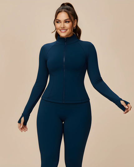 FEMORA FrostGuard™ Set — Zip-Up Windbreaker Jacket with Stand-Up Collar