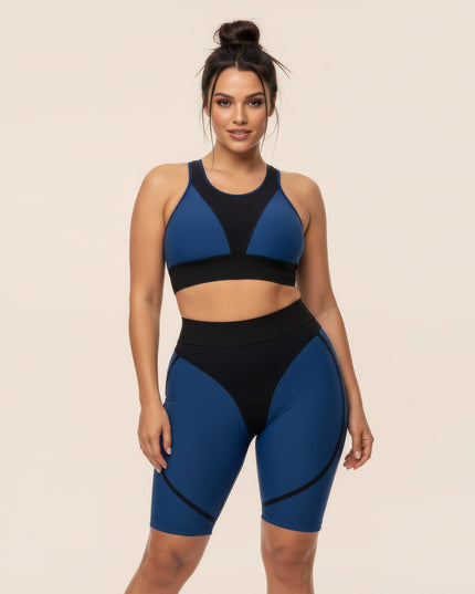 Fitness-Set für Damen, Sport-Bustier, Shorts, Yoga- und Laufbekleidung