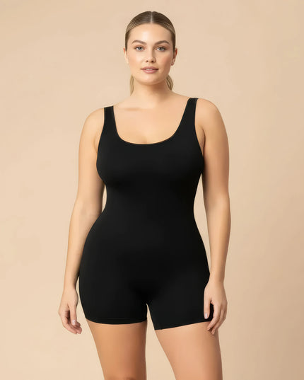 Vêtements de sport gainants intégrés de couleur unie pour femmes