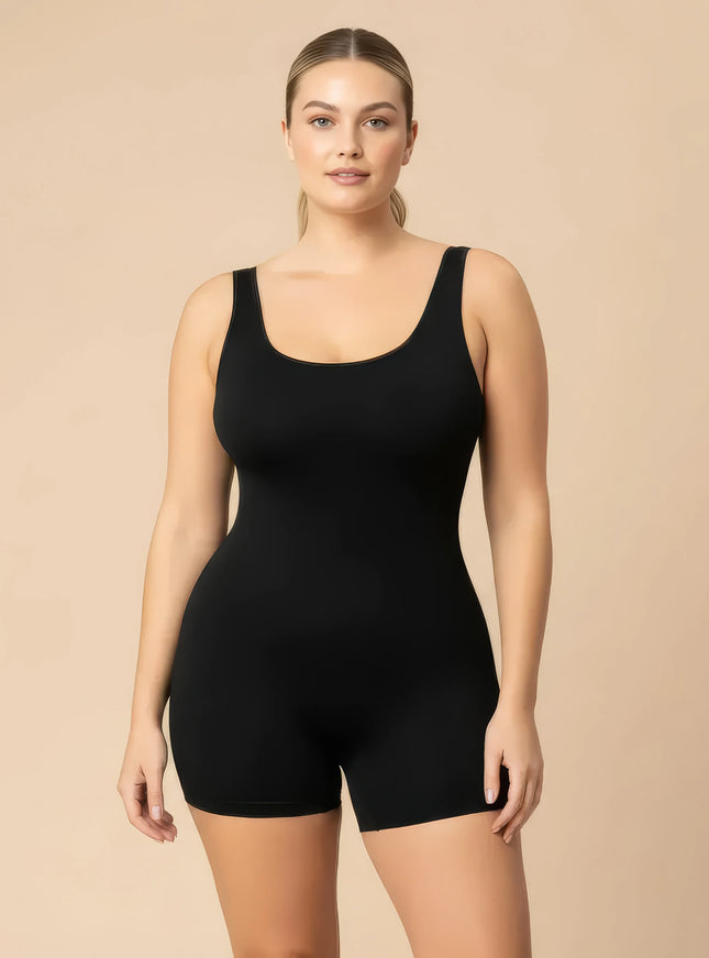 Integrierte figurformende Sportbekleidung in Uni-Farbe für Damen