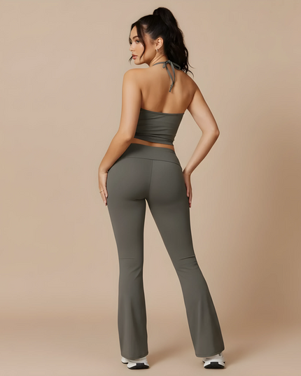 Yoga-Hose mit hoher Taille und Push-up-Effekt, lässige Leggings