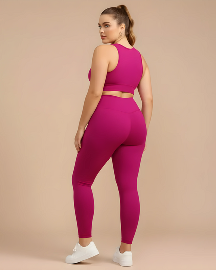 Lässige Yogahose für Damen PeachLift™ – Einfarbiger Schnitt