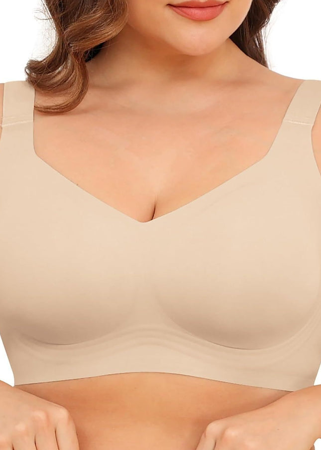 Soutiens-gorge sans armatures Xcutting pour femmes, couvrance totale, sans armatures