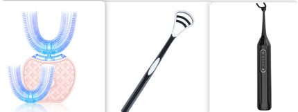 Intelligente automatische elektrische Zahnbürste 360°, wasserdicht, U-Typ