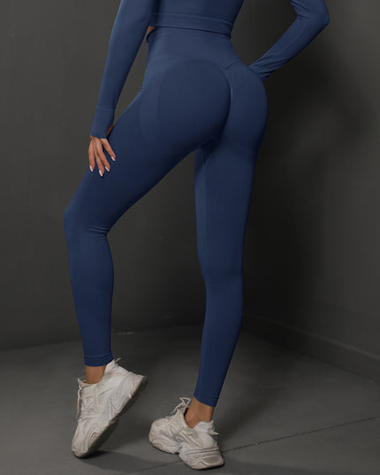 Seamless high-waisted yoga leggings