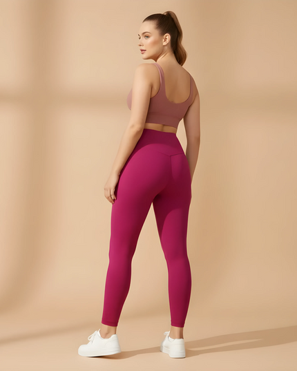 Lässige Yogahose für Damen PeachLift™ – Einfarbiger Schnitt