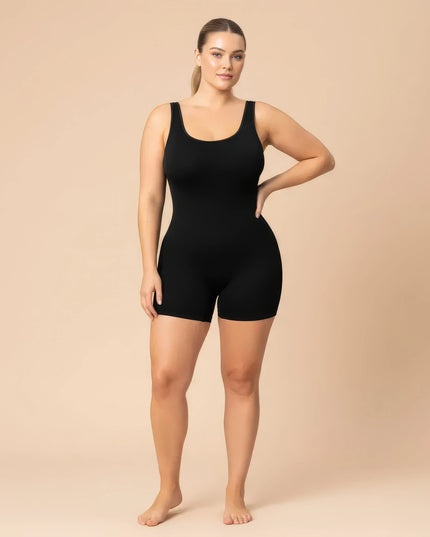 Vêtements de sport gainants intégrés de couleur unie pour femmes