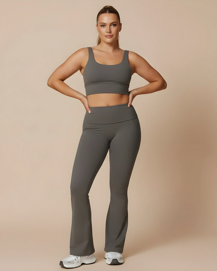 Yoga-Hose mit hoher Taille und Push-up-Effekt, lässige Leggings