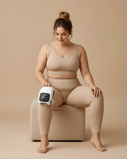 Intelligentes Knie-Massagegerät mit Knet- und Heizfunktion, wiederaufladbar