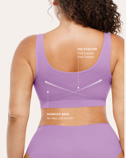 FEMORA nahtloser Komfort-BH für Damen, nahtlos mit Polstern, Push-up-Bustier