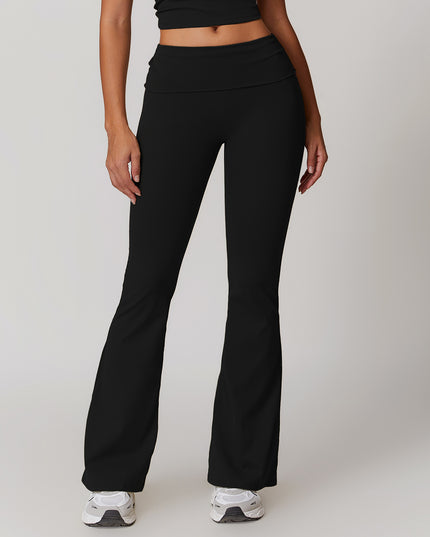 Yoga-Hose mit hoher Taille und Push-up-Effekt, lässige Leggings