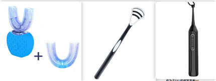 Intelligente automatische elektrische Zahnbürste 360°, wasserdicht, U-Typ