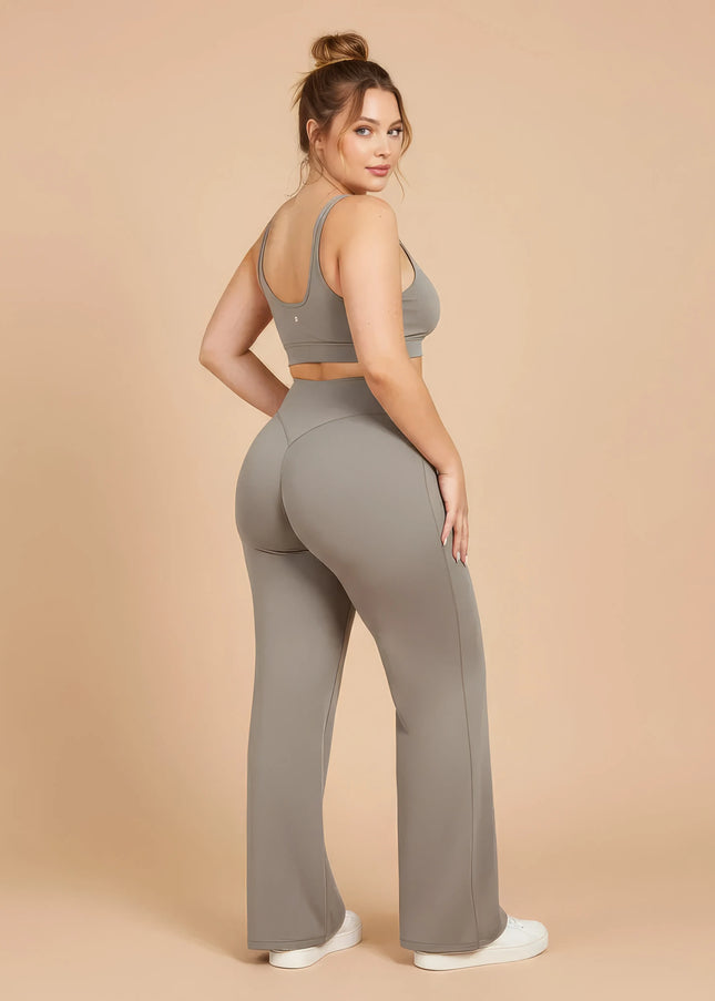 Pantalon de yoga amincissant, à séchage rapide et extensible de haute qualité pour femmes
