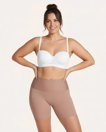Short high-waisted shaping brief SlimSculpt: tummy and butt lifting effect
