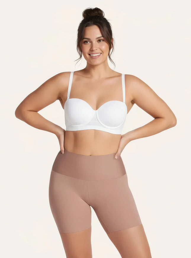 Short high-waisted shaping brief SlimSculpt: tummy and butt lifting effect