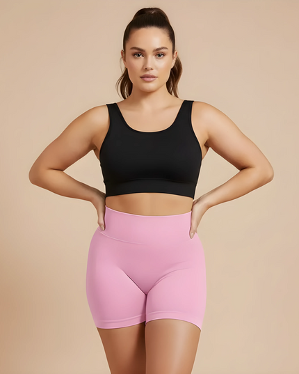 Seamless high-waisted yoga shorts – Quick drying